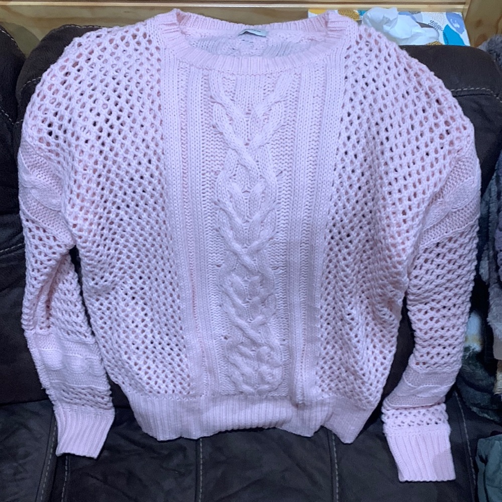 Sheinside pink sweater